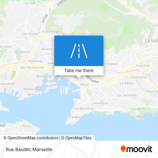 Rue Baudin map