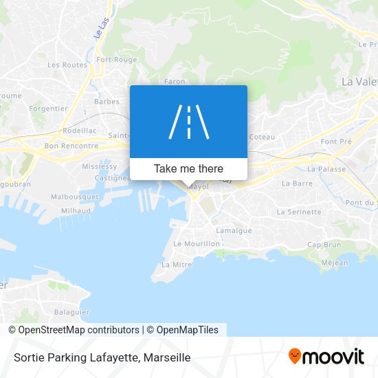 Sortie Parking Lafayette map