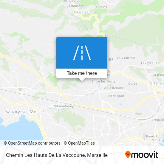 Chemin Les Hauts De La Vaccoune map