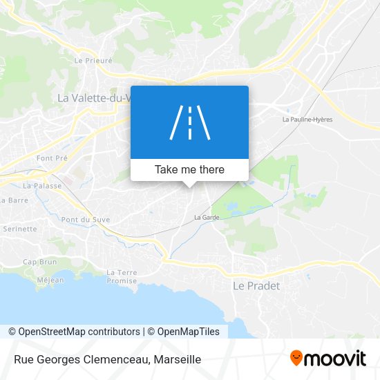 Rue Georges Clemenceau map