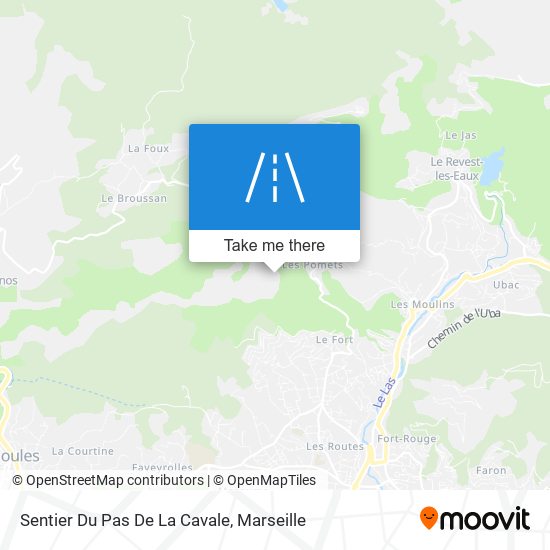 Sentier Du Pas De La Cavale map