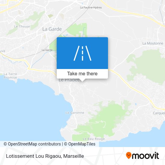 Lotissement Lou Rigaou map
