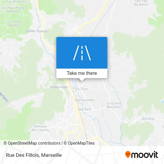 Rue Des Fillols map