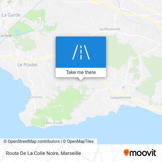 Route De La Colle Noire map