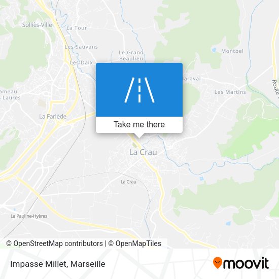 Impasse Millet map