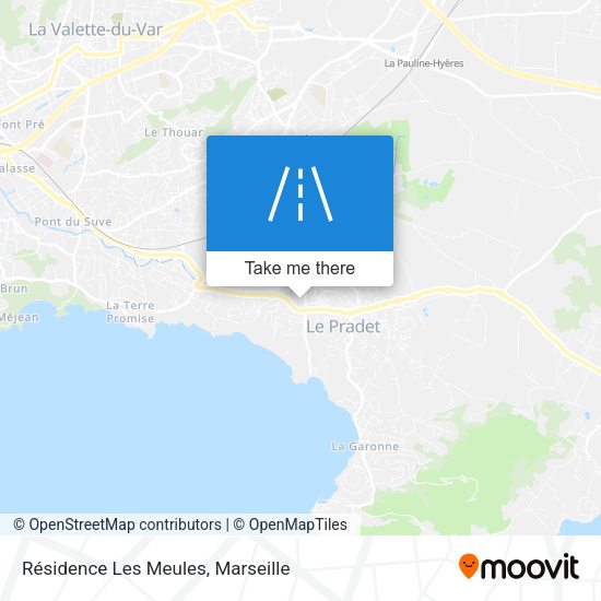 Résidence Les Meules map