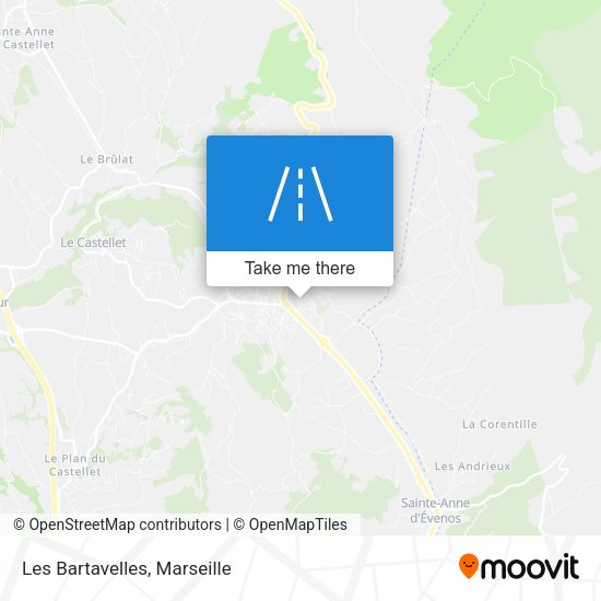 Les Bartavelles map