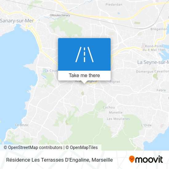Résidence Les Terrasses D'Engaline map