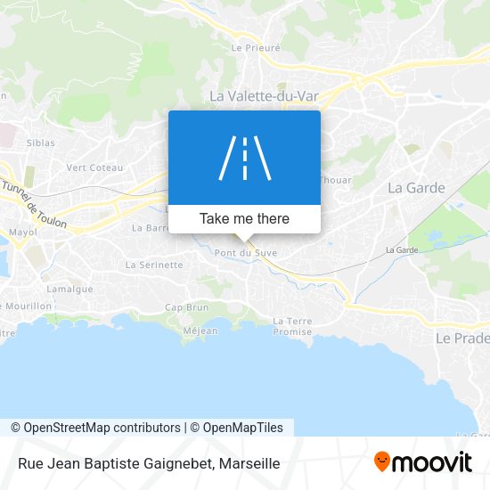 Rue Jean Baptiste Gaignebet map