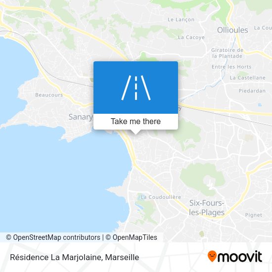 Résidence La Marjolaine map