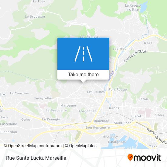 Rue Santa Lucia map