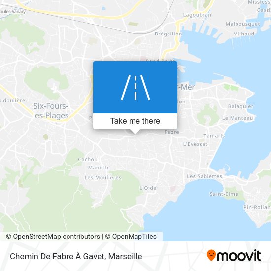 Chemin De Fabre À Gavet map