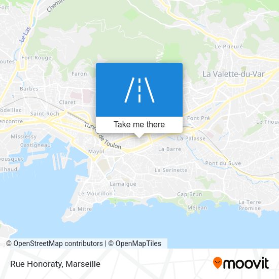 Rue Honoraty map