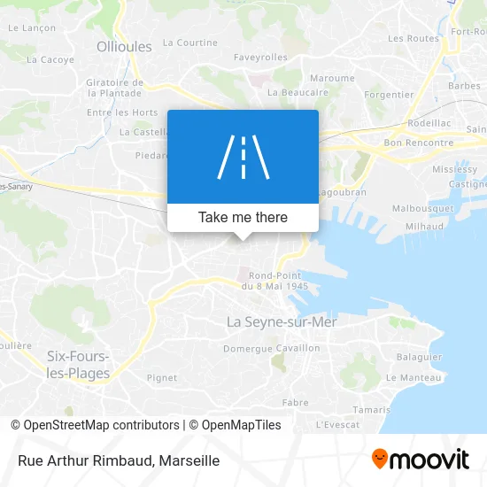 Rue Arthur Rimbaud map