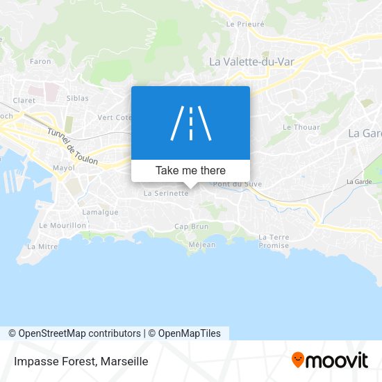 Impasse Forest map