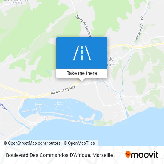 Boulevard Des Commandos D'Afrique map