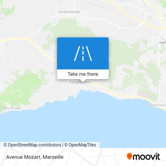 Avenue Mozart map