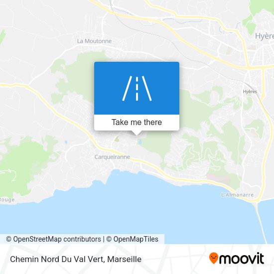 Chemin Nord Du Val Vert map