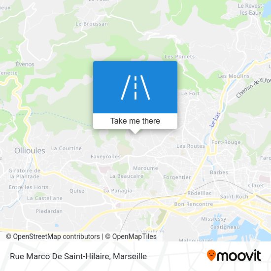 Rue Marco De Saint-Hilaire map