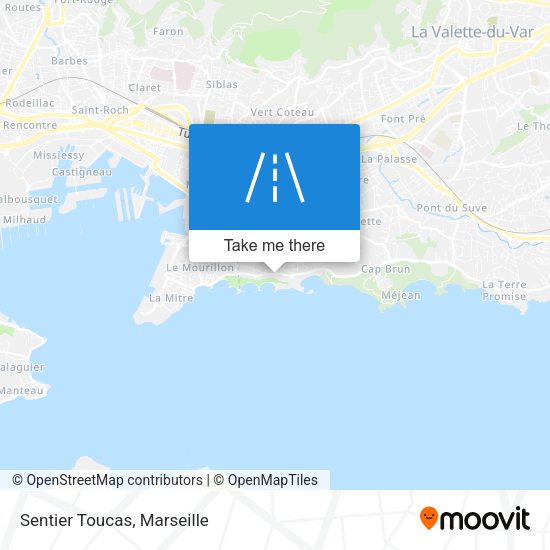 Sentier Toucas map