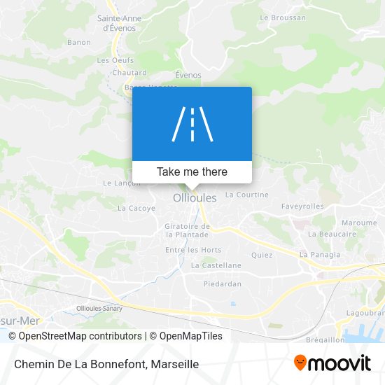 Chemin De La Bonnefont map