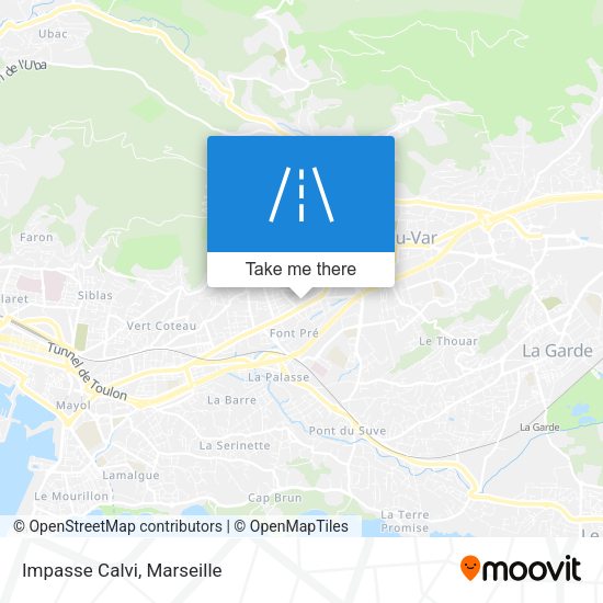 Impasse Calvi map