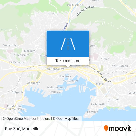 Rue Zoé map