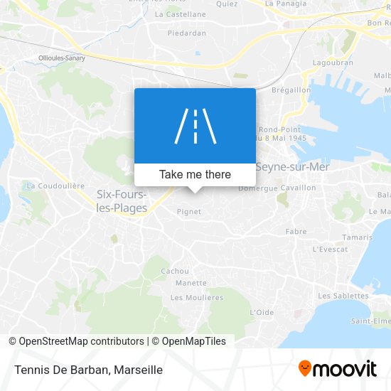 Tennis De Barban map