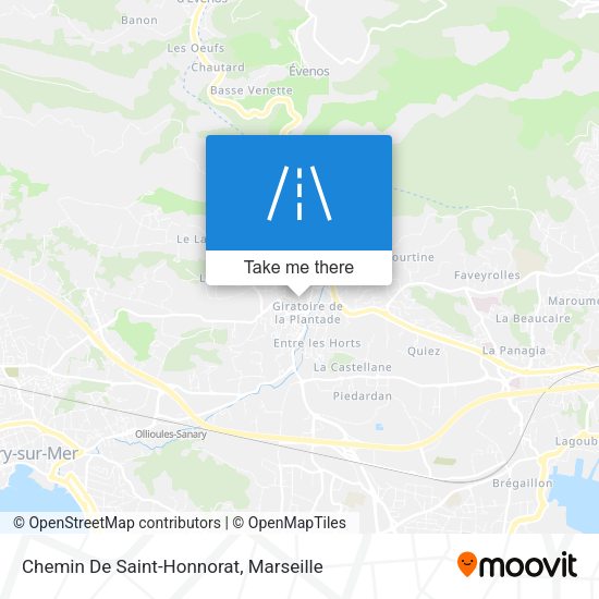 Chemin De Saint-Honnorat map