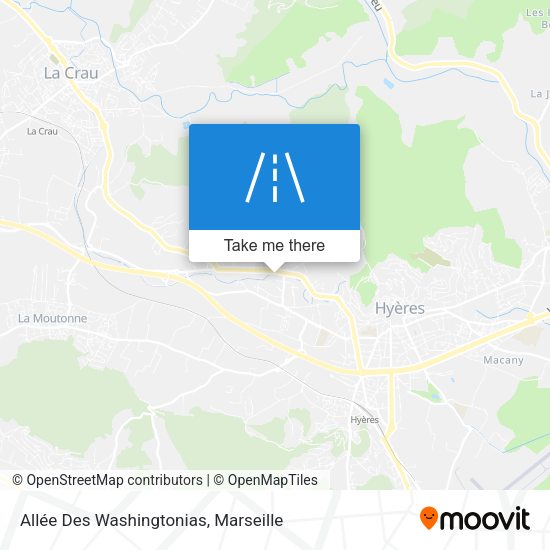 Allée Des Washingtonias map