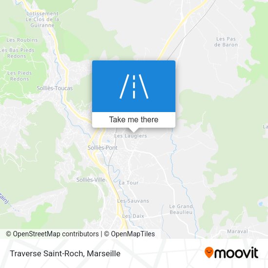 Traverse Saint-Roch map