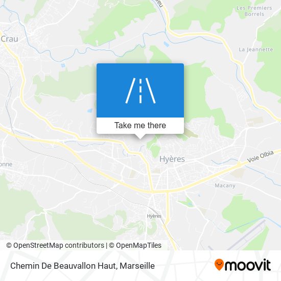 Chemin De Beauvallon Haut map