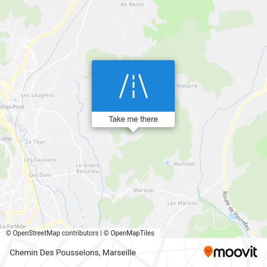 Chemin Des Pousselons map