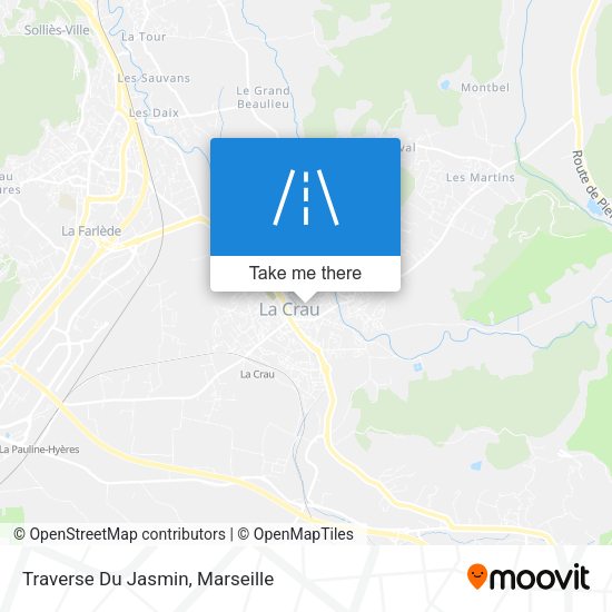 Traverse Du Jasmin map