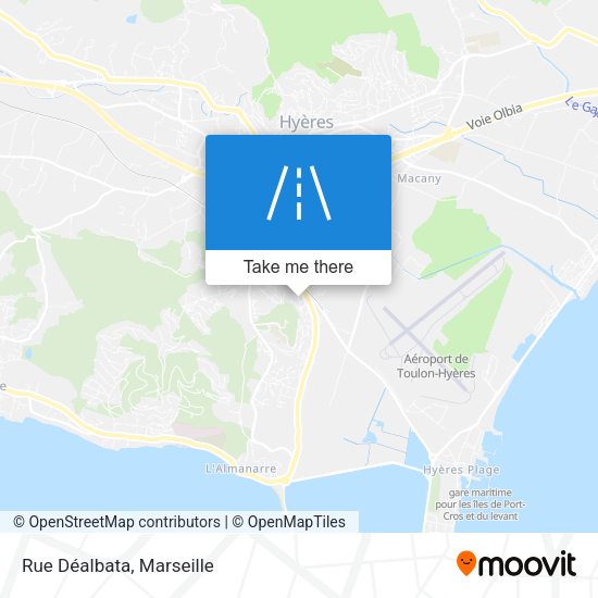 Rue Déalbata map