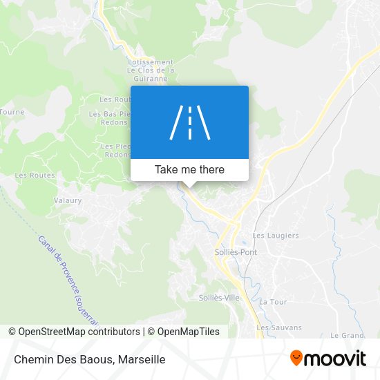 Chemin Des Baous map