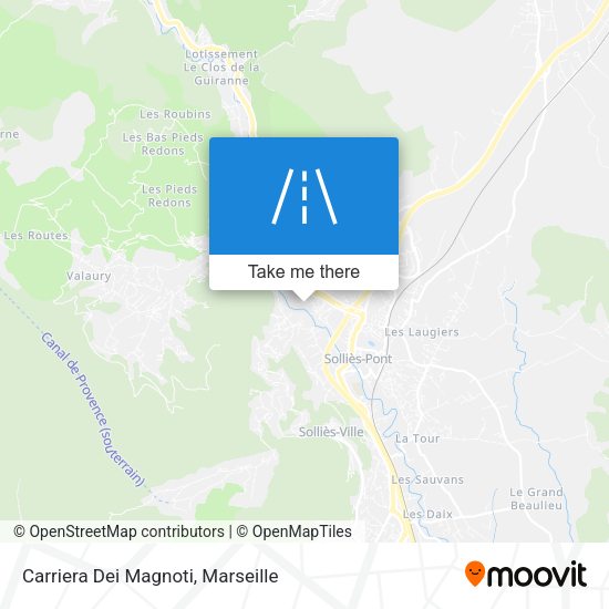 Carriera Dei Magnoti map