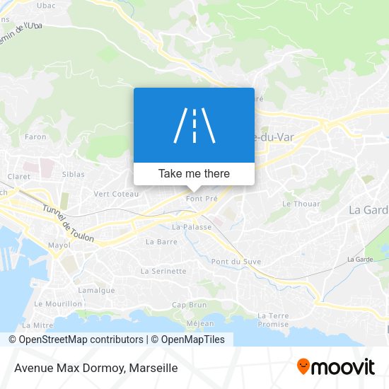 Avenue Max Dormoy map