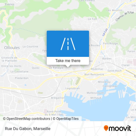 Rue Du Gabon map