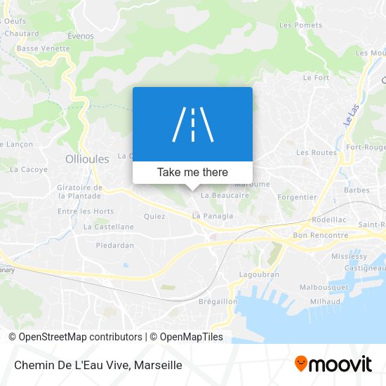 Chemin De L'Eau Vive map