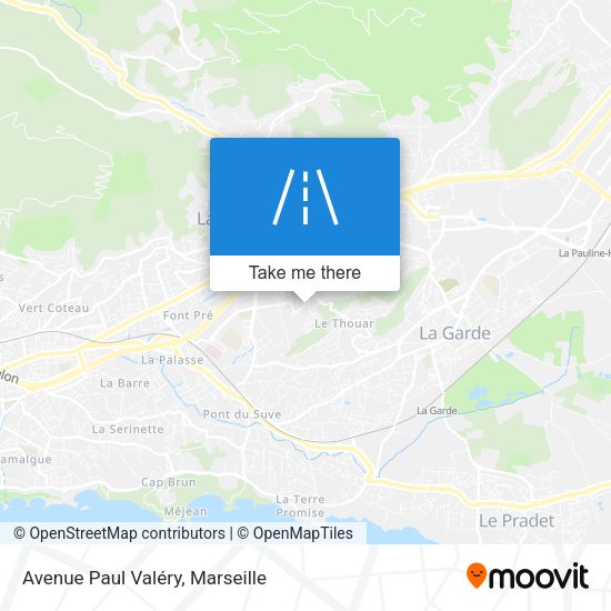 Avenue Paul Valéry map