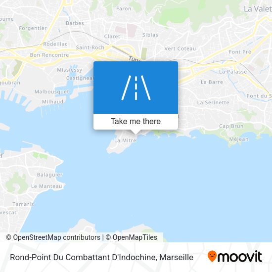 Rond-Point Du Combattant D'Indochine map