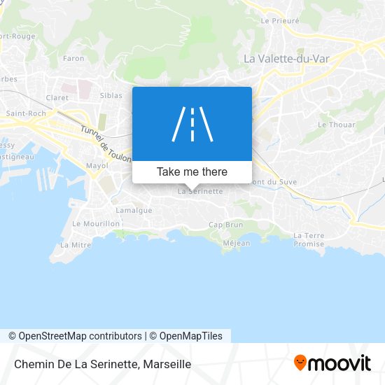 Chemin De La Serinette map