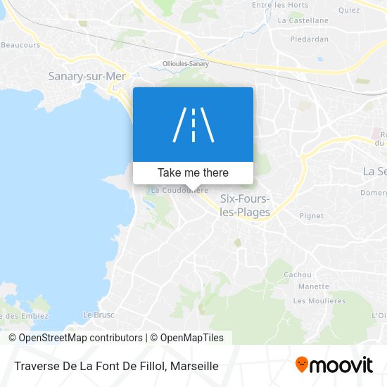 Traverse De La Font De Fillol map