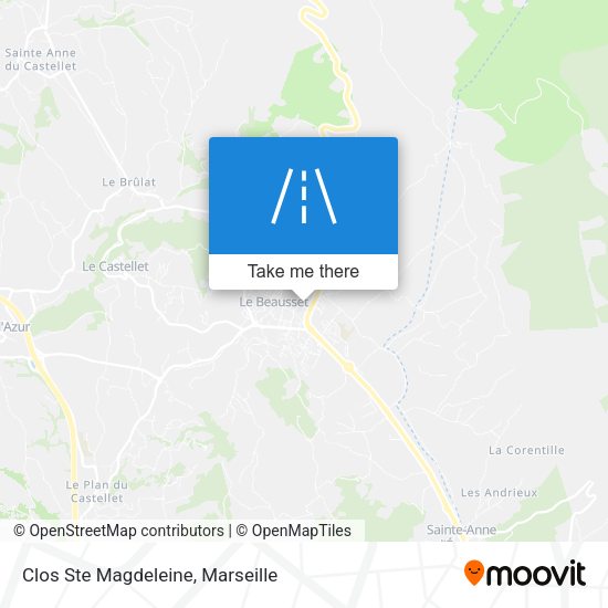 Clos Ste Magdeleine map