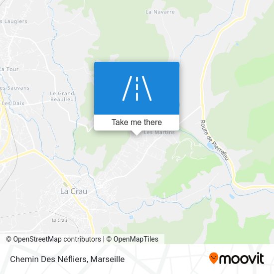 Chemin Des Néfliers map