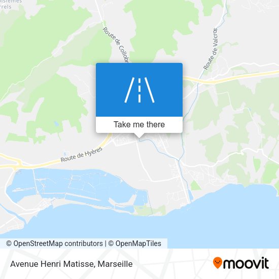 Avenue Henri Matisse map