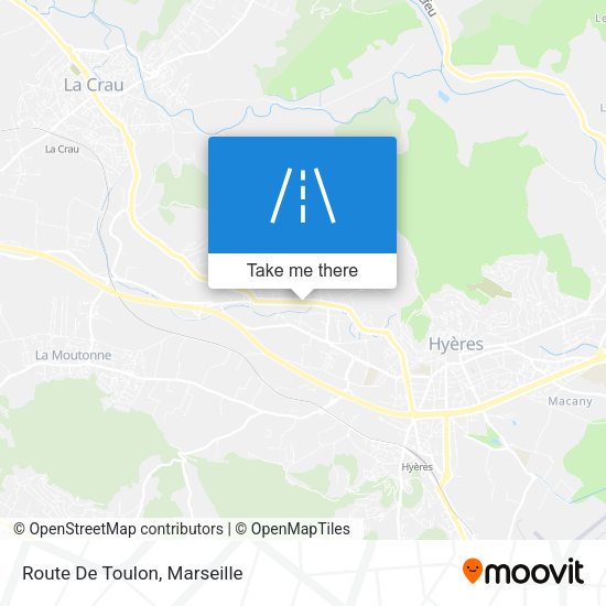 Route De Toulon map