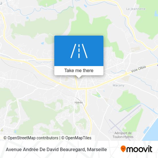 Avenue Andrée De David Beauregard map