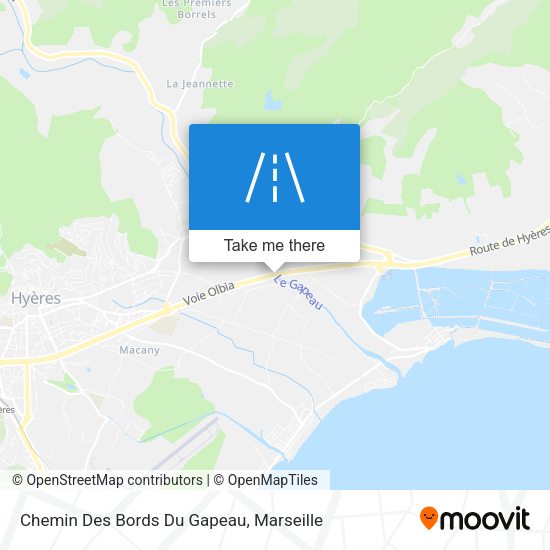 Chemin Des Bords Du Gapeau map